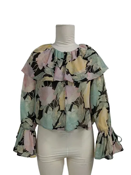 Women's flare neck tops